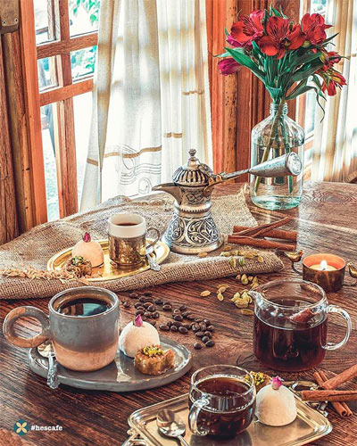 luxury cafe in fereshteh | hes-cafe